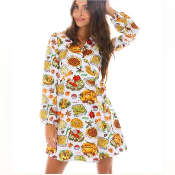 SHINESTY Women's Wrap Dress  Thanks Giving Size Medium - Picture 1 of 10